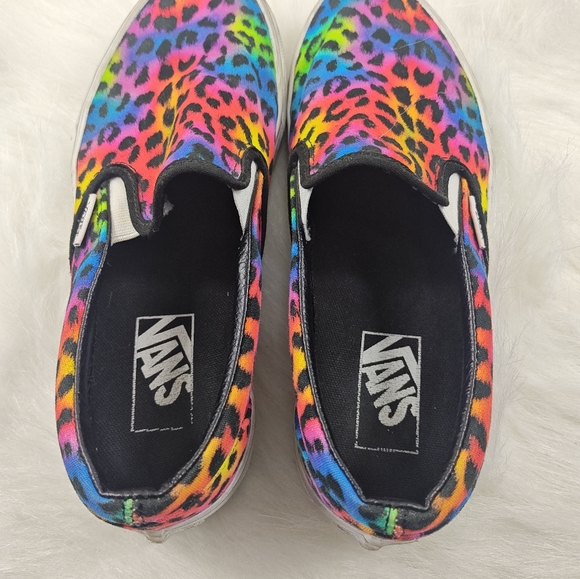 Vans multicolor black & pink Slip-On (Women’s 8 / Men’s 6.5) - Picture 8 of 11